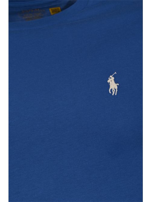 T-shirt in cotone con logo Pony Blue POLO RALPH LAUREN | 710671438537